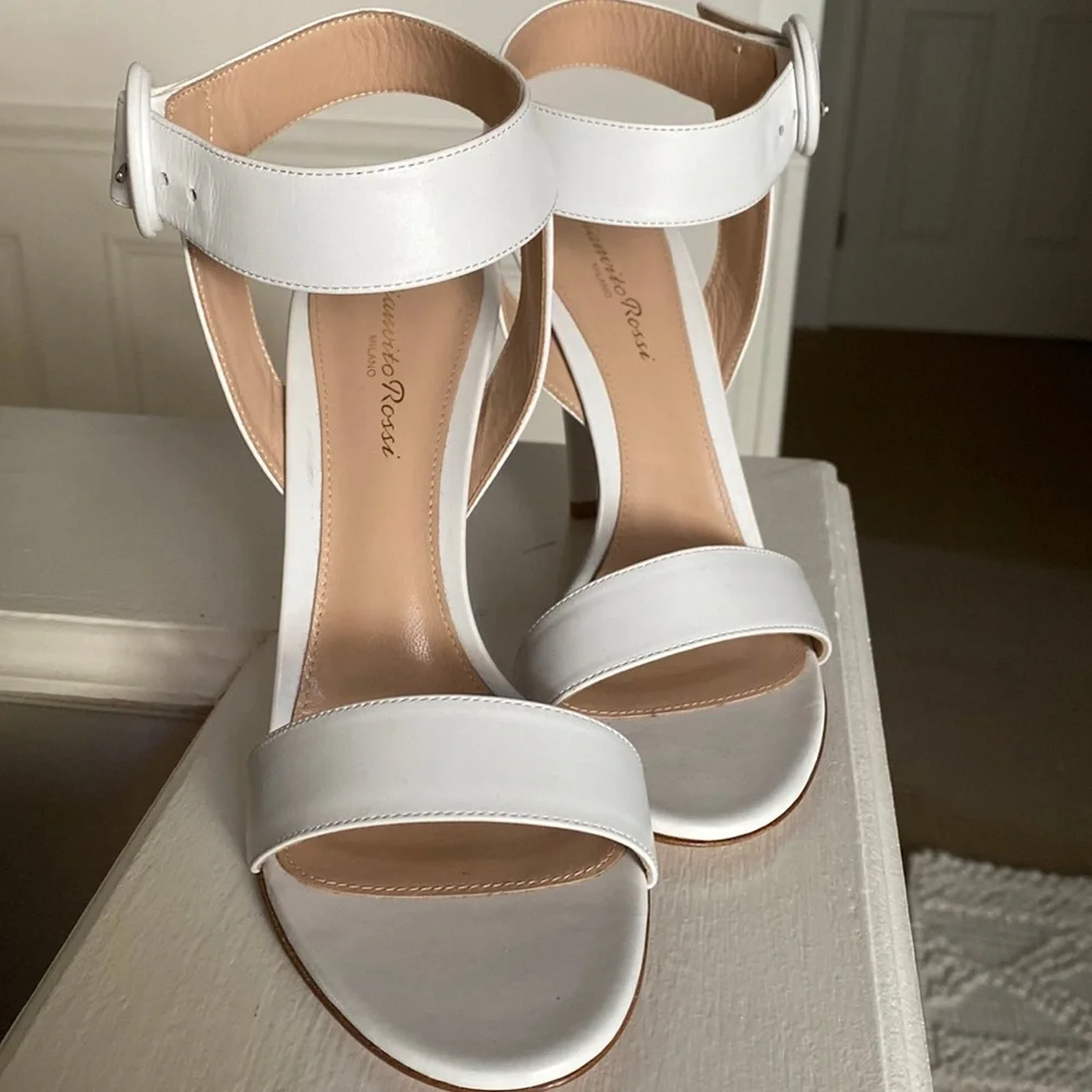 Gianvito Rossi White high heel sandals